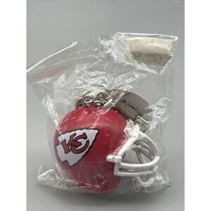 NFL Kansas City Chiefs Red Lil Sports Brat Keychain, NEW (Helmet) In Package